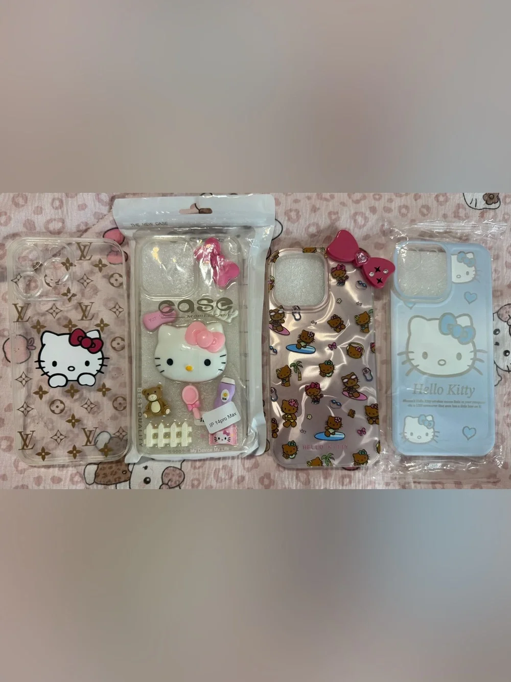 🆕 Nwot Hello Kitty iPhone 14 Promax phone cases (set)
